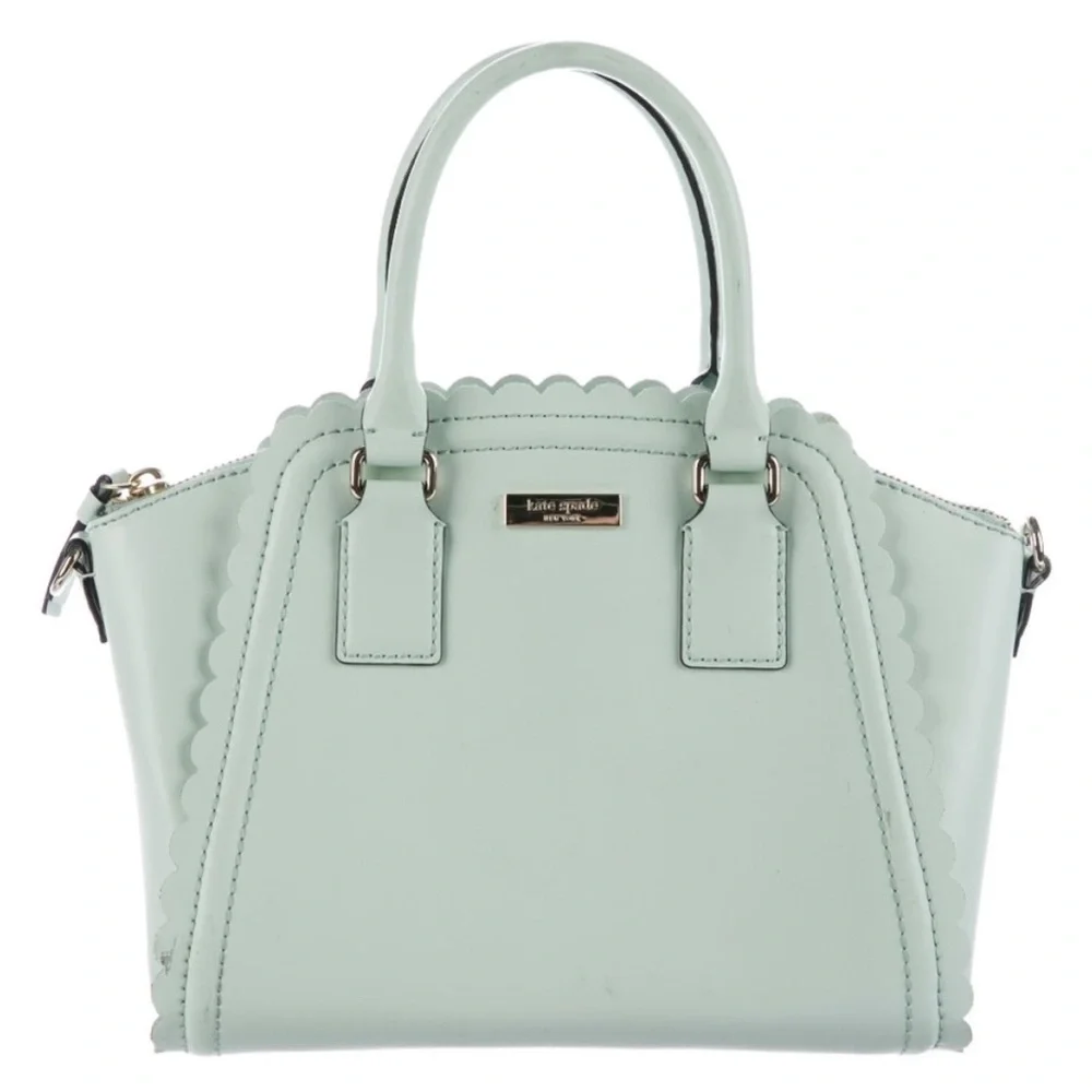 Kate Spade Bag and Dust Bag Lilac Road Marguerite Mint Scalloped Edge